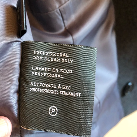 Kenneth Cole Reaction charcoal grey pea coat - Picture 7 of 7